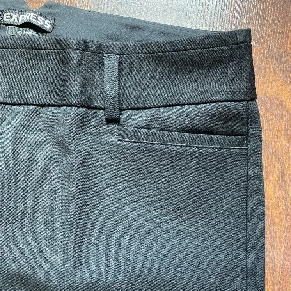 Express Columnist Black Trousers Size 4S - Picture 5 of 5